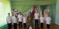 Первые школы с. Дмитриевка передали маскировочные сети в зону СВО - Иссинский район