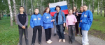 Молодогвардейцы Иссинского района поздравляют жителей с Днем Государственного Флага