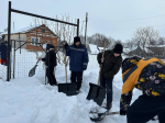 Акция «Снежный десант» в селе Дмитриевка Иссинского района