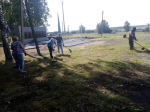 В селе Дмитриевка завершается ремонт памятника героям ВОВ и установка стелы участникам СВО